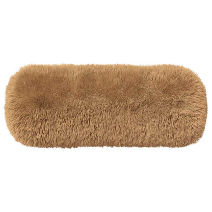 Cushion Cover 6 pcs HEERLEN Taupe Ø 15 x 40 cm PV Fleece