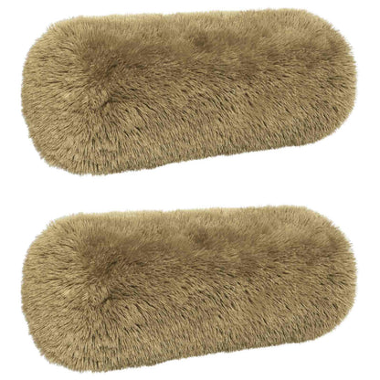 Cushion Cover 2 pcs HEERLEN Light Green Ø 15 x 40 cm PV Fleece
