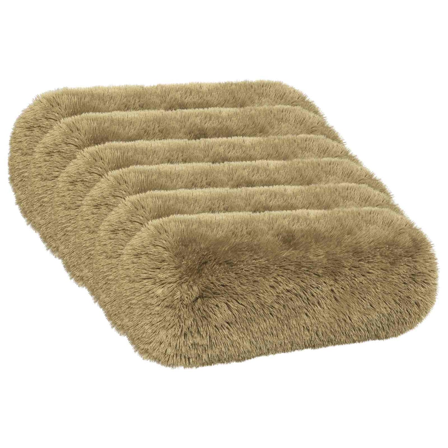 Cushion Cover 6 pcs HEERLEN Light Green Ø 15 x 40 cm PV Fleece