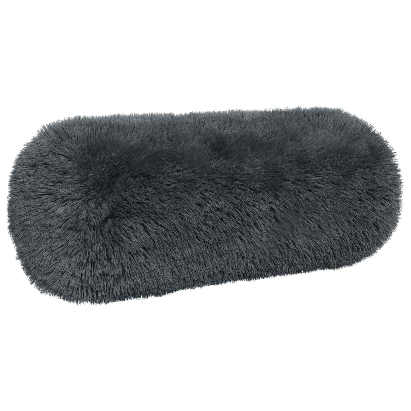 Cushion Cover 2 pcs HEERLEN Anthracite Ø 15 x 40 cm PV Fleece