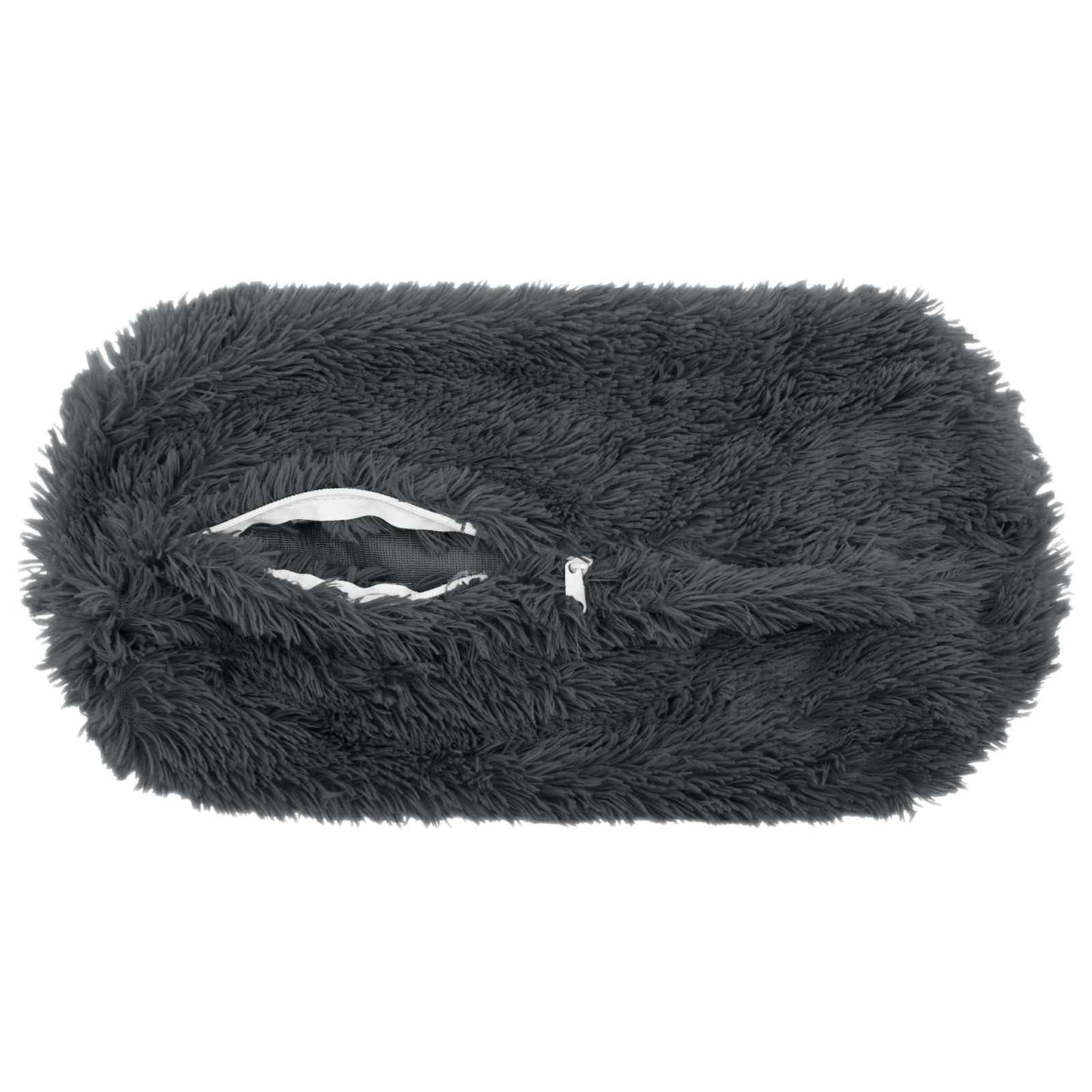 Cushion Cover 2 pcs HEERLEN Anthracite Ø 15 x 40 cm PV Fleece