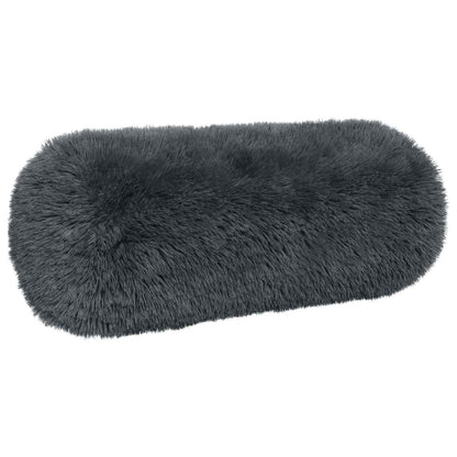 Cushion Cover 6 pcs HEERLEN Anthracite Ø 15 x 40 cm PV Fleece