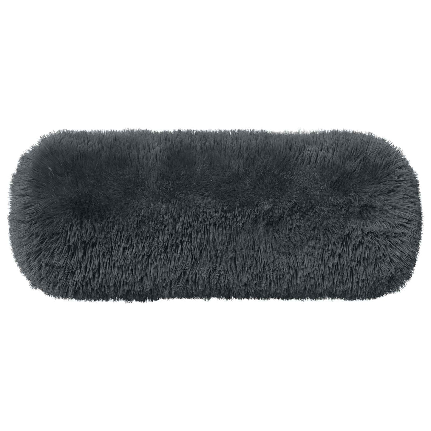 Cushion Cover 6 pcs HEERLEN Anthracite Ø 15 x 40 cm PV Fleece