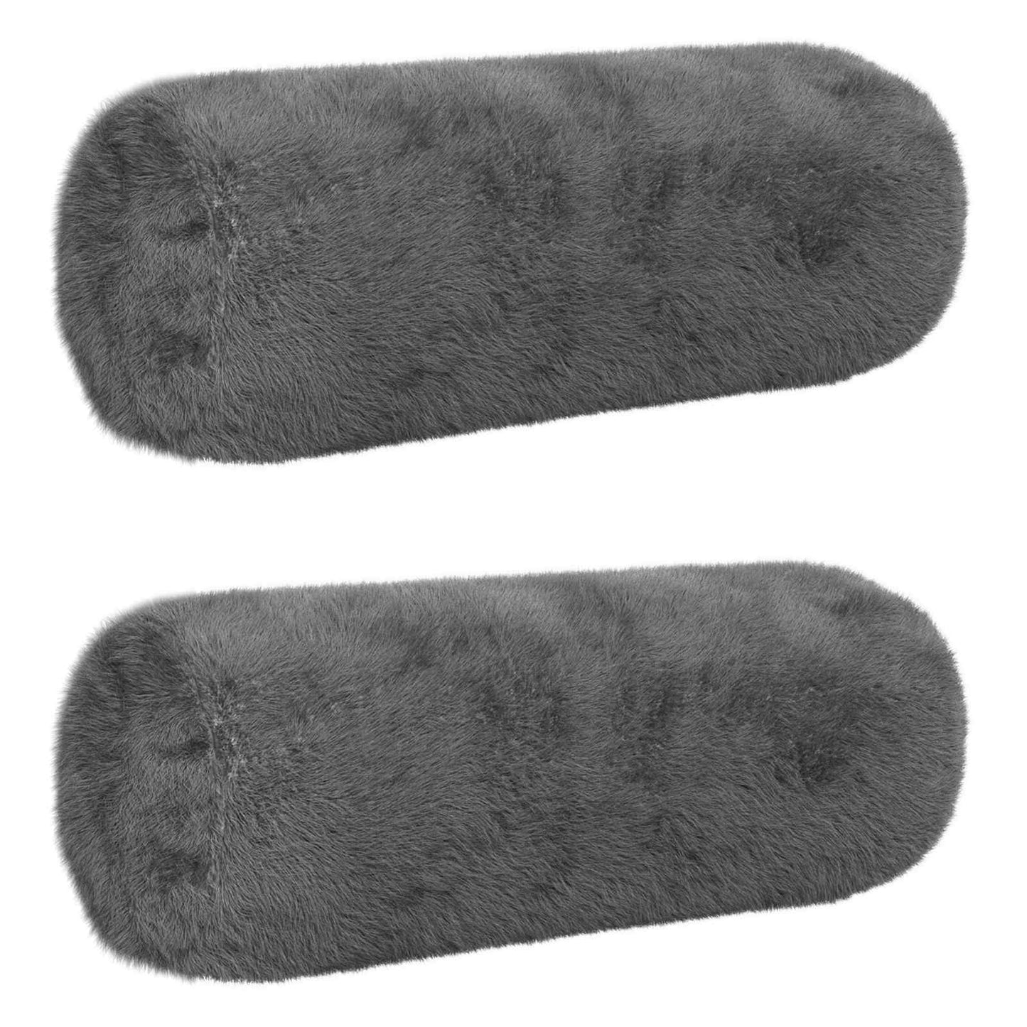 Cushion Cover 2 pcs HEERLEN Dark Grey Ø 15 x 40 cm