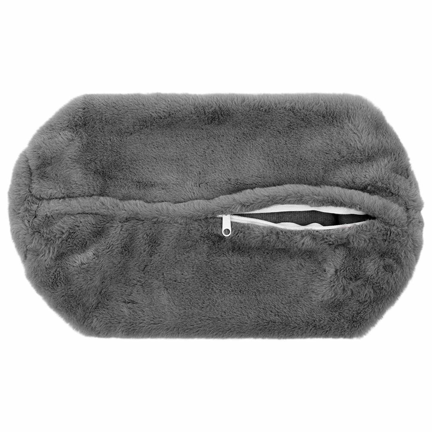 Cushion Cover 2 pcs HEERLEN Dark Grey Ø 15 x 40 cm