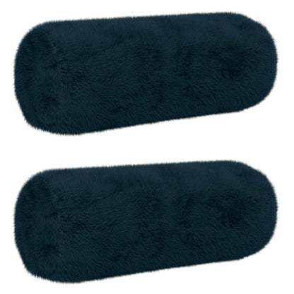 Cushion Cover 2 pcs HEERLEN Navy Blue Ø 15 x 40 cm