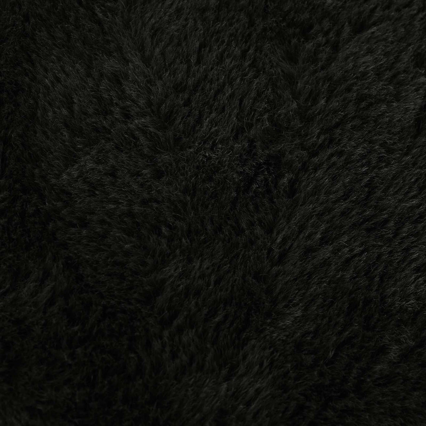 Cushion Cover 2 pcs HEERLEN Black Ø 15 x 40 cm Faux Rabbit Fur