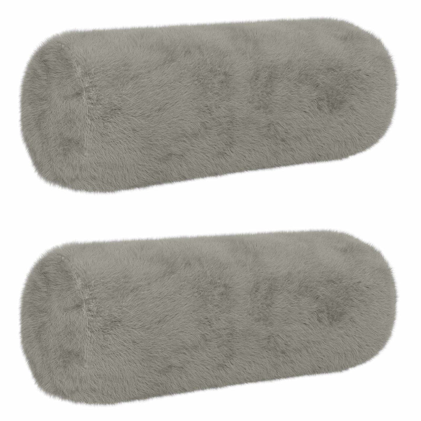 Cushion Cover 2 pcs HEERLEN Light Grey Ø 15 x 40 cm