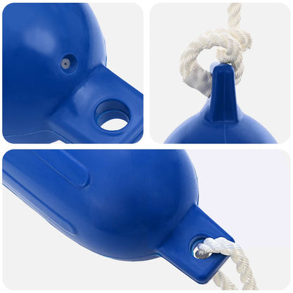 Boat Fenders 2 pcs Ø 11 x 40 cm Blue PVC
