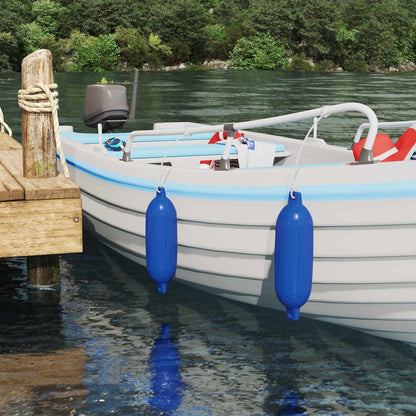 Boat Fenders 2 pcs Ø 14 x 50 cm Blue PVC