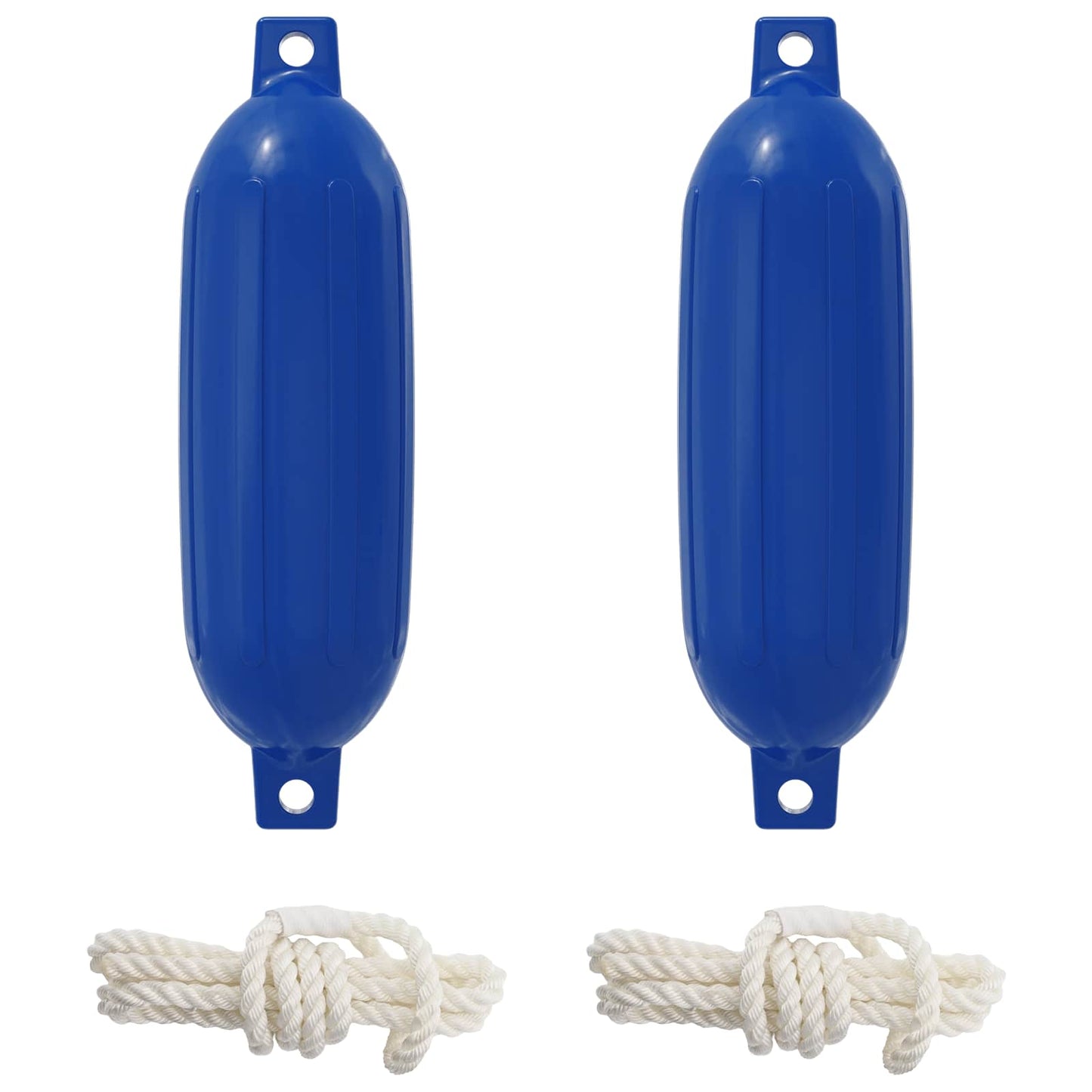 Boat Fenders 2 pcs Ø 14 x 50 cm Blue PVC