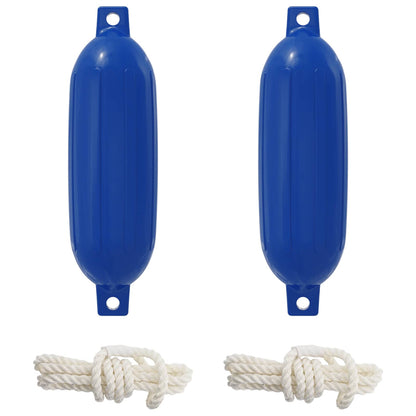 Boat Fenders 2 pcs Ø 14 x 50 cm Blue PVC