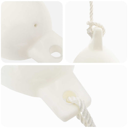 Boat Fenders 2 pcs Ø 14 x 50 cm White PVC