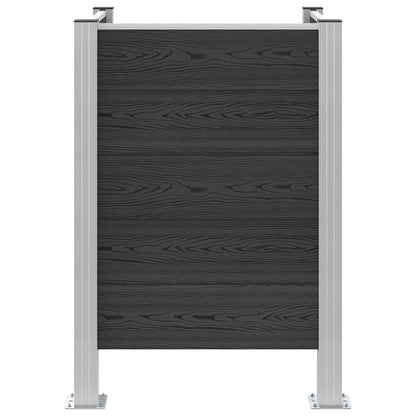 Garbage Bin Fence Grey 85 x 85 x 115 cm Aluminium and WPC