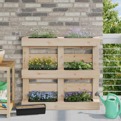 Flower Boxes for Euro Pallets 12 pcs Black 36 x 13.5 x 9.5 cm