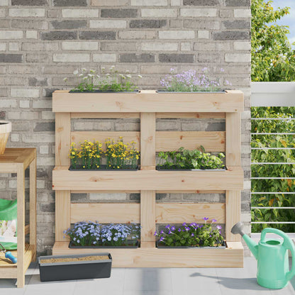 Flower Boxes for Euro Pallets 24 pcs Grey 36 x 13.5 x 9.5 cm