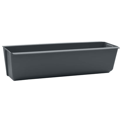 Flower Boxes for Euro Pallets 24 pcs Grey 36 x 13.5 x 9.5 cm