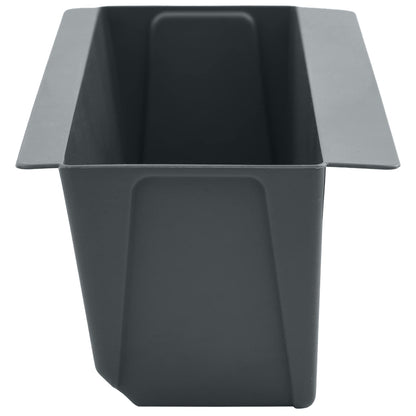 Flower Boxes for Euro Pallets 24 pcs Grey 36 x 13.5 x 9.5 cm