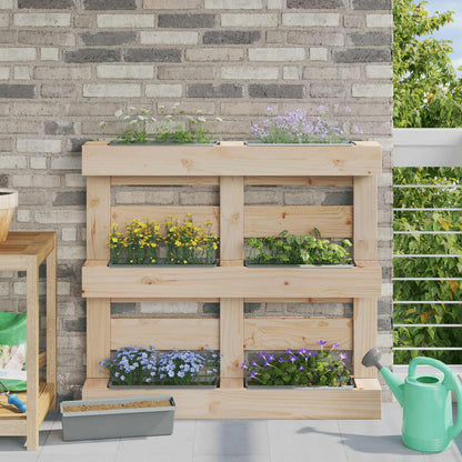 Flower Boxes for Euro Pallets 24 pcs Light grey