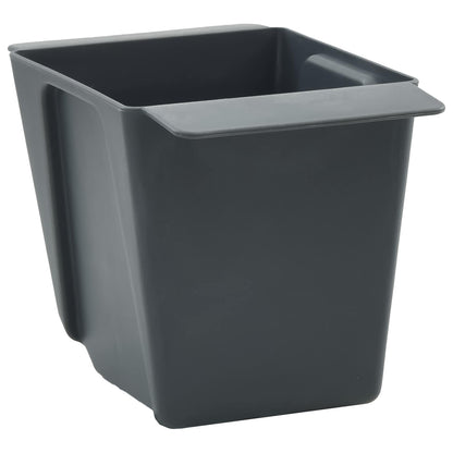 Flower Boxes for Euro Pallets 12 pcs Grey 13.5 x 9 x 9.5 cm