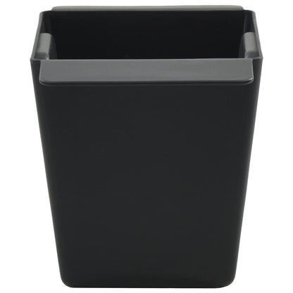 Flower Boxes for Euro Pallets 12 pcs Black 14 x 9 x 9.5 cm