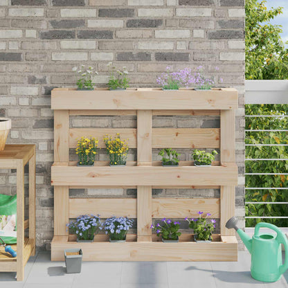 Flower Boxes for Euro Pallets 12 pcs Light Grey 14 x 9 x 9.5 cm