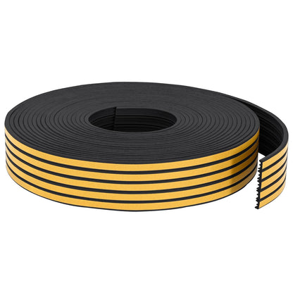 Self-Adhesive Window Seal Black 15 x 8 mm 12 m EPDM Foam
