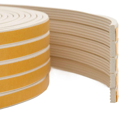Self-Adhesive Window Seal White 10 x 4 mm 25 m EPDM Foam