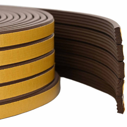 Self-Adhesive Window Seal Brown 15 x 8 mm 12 m EPDM Foam