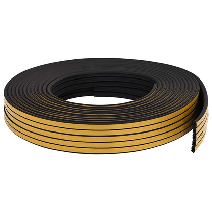 Self-Adhesive Window Seal Black 10 x 6 mm 12 m EPDM Foam
