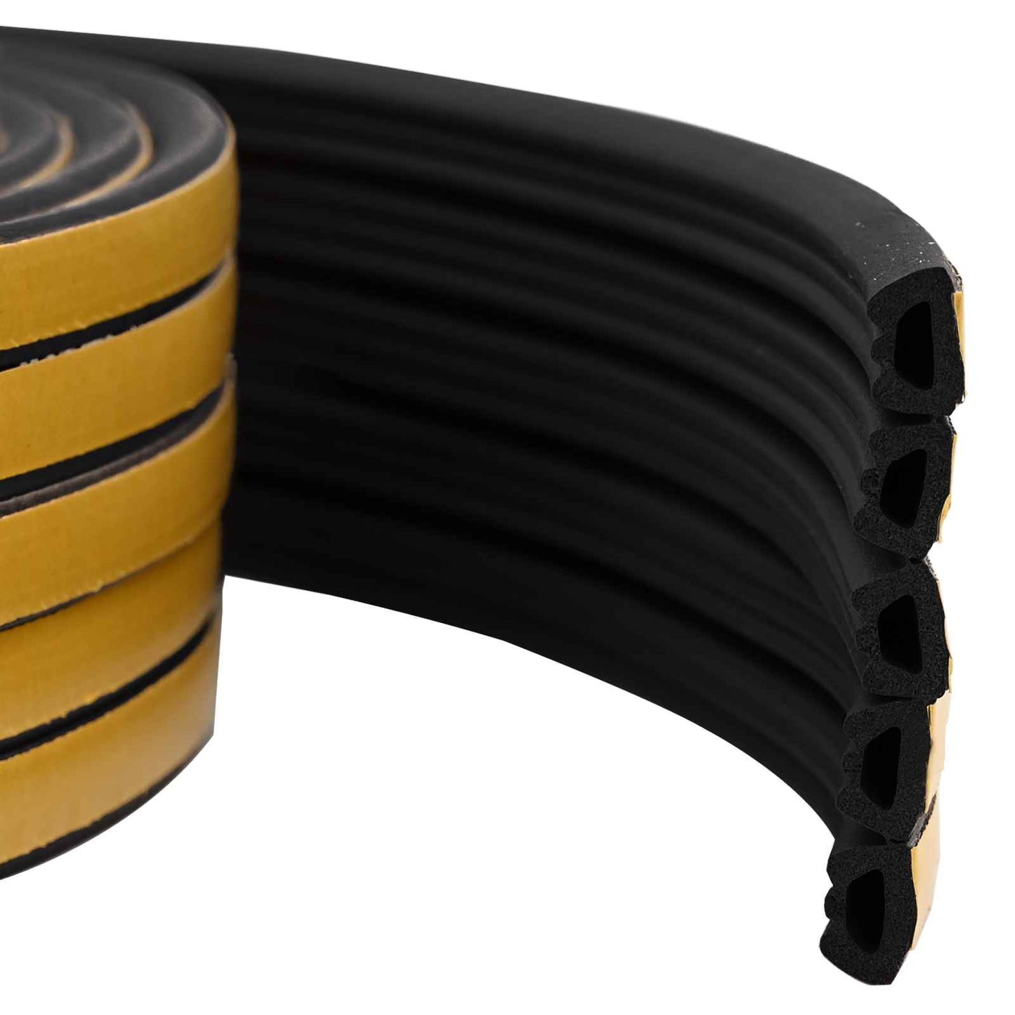 Self-Adhesive Window Seal Black 10 x 6 mm 100 m EPDM Foam
