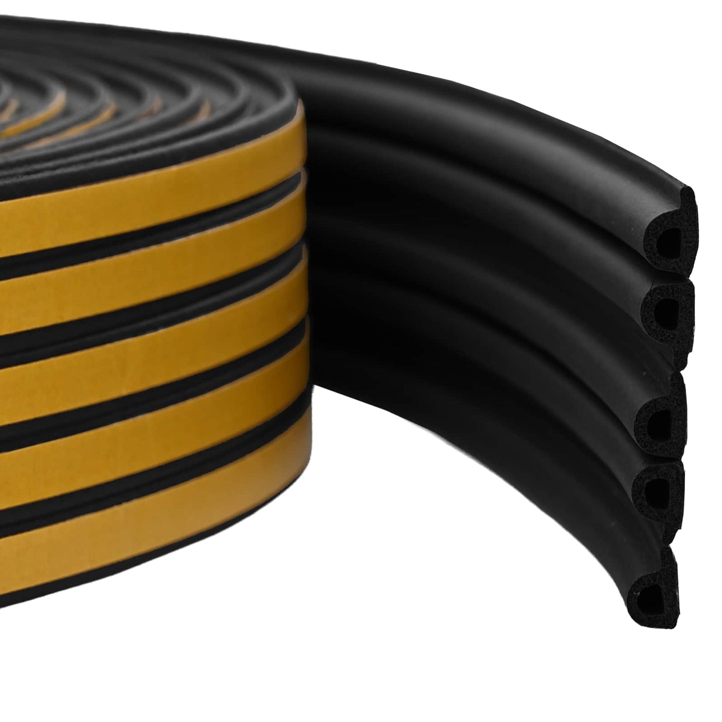 Self-Adhesive Window Seal Black 9 x 6 mm 100 m EPDM Foam