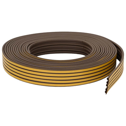Self-Adhesive Window Seal Brown 9 x 6 mm 12 m EPDM Foam