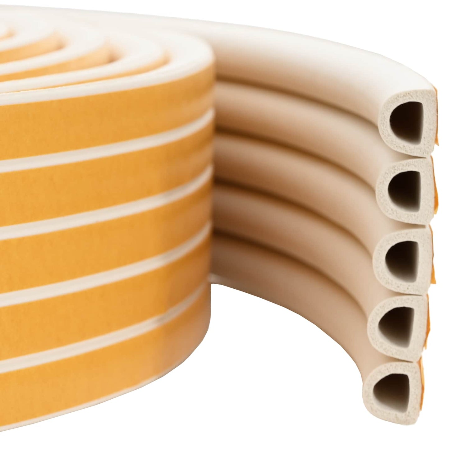 Self-Adhesive Window Seal White 9 x 8 mm 12 m EPDM Foam