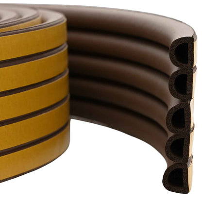Self-Adhesive Window Seal Brown 9 x 8 mm 12 m EPDM Foam