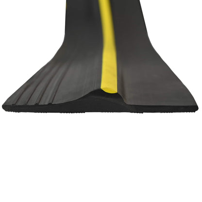 Garage Floor Seal Black and Yellow 12 x 90 mm 1.5 m PVC