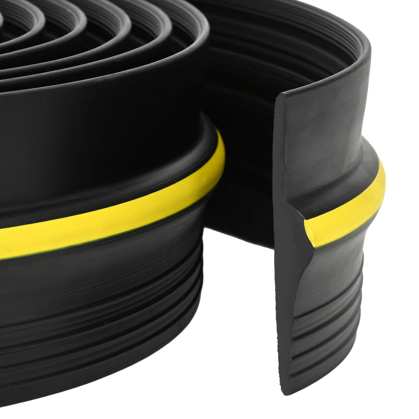 Garage Floor Seal Black and Yellow 12 x 90 mm 2 m PVC