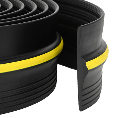 Garage Floor Seal Black and Yellow 12 x 90 mm 4 m PVC