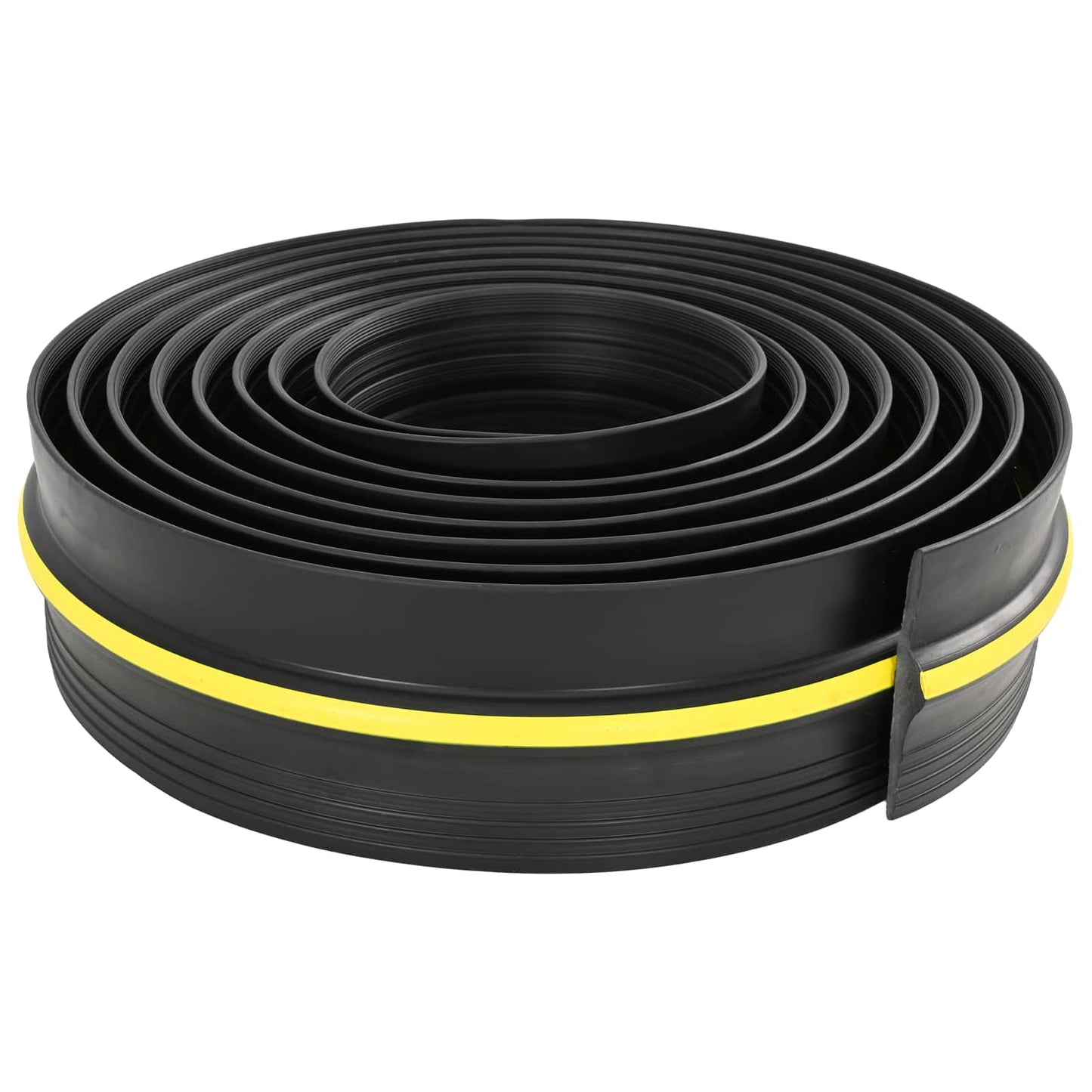 Garage Floor Seal Black and Yellow 12 x 90 mm 10 m PVC