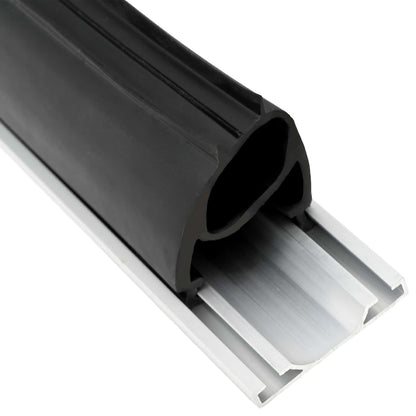 Garage Door Seal Black 41 x 33 mm 3 m PVC