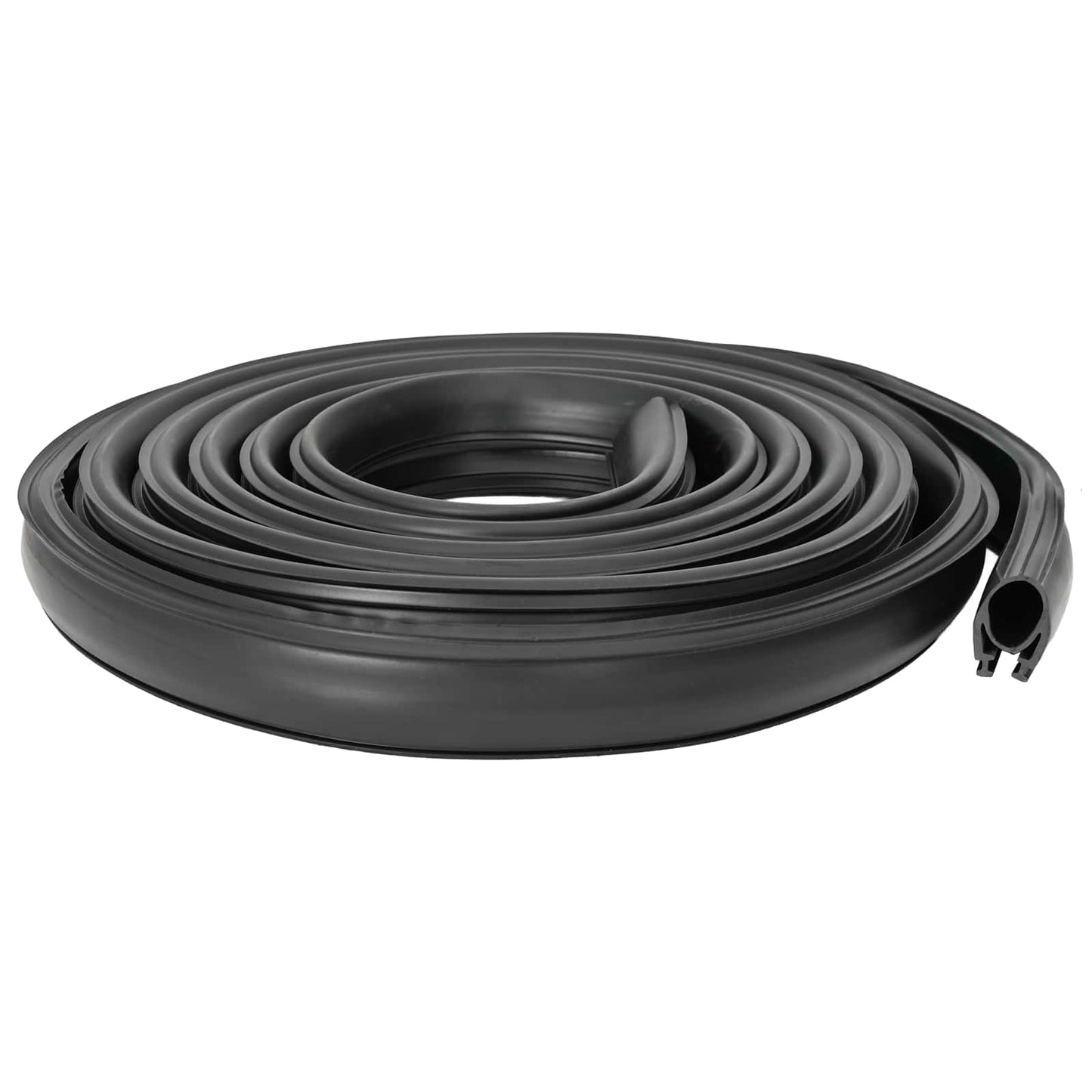 Garage Door Seal Black 41 x 33 mm 6 m PVC