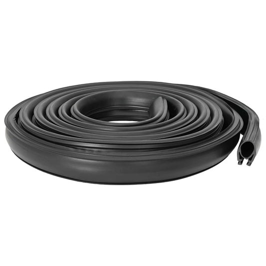 Garage Door Seal Black 41 x 33 mm 6 m PVC