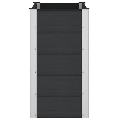Garden Raised Bed Black 100 x 50 x 91 cm