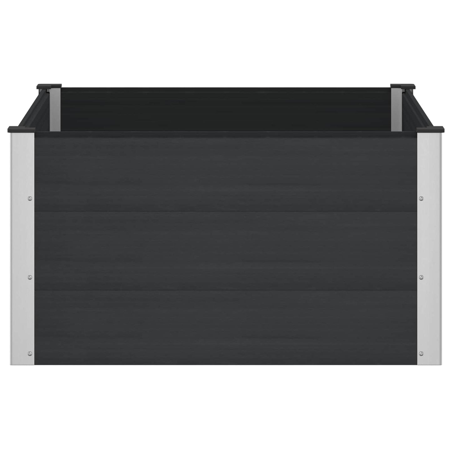 Garden Raised Bed Black 100 x 100 x 54 cm