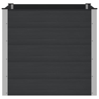 Garden Raised Bed Black 100 x 100 x 91 cm