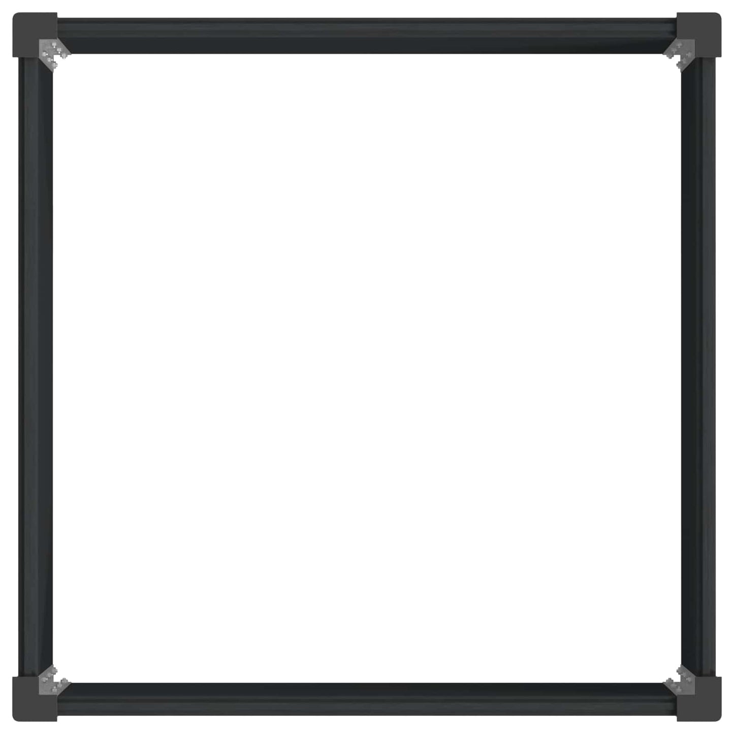 Garden Raised Bed Black 100 x 100 x 91 cm