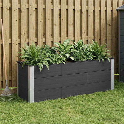 Garden Raised Bed Black 150 x 50 x 54 cm