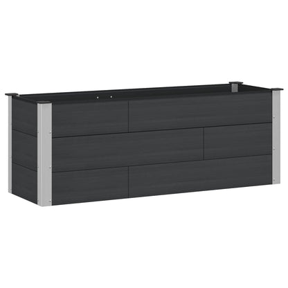 Garden Raised Bed Black 150 x 50 x 54 cm