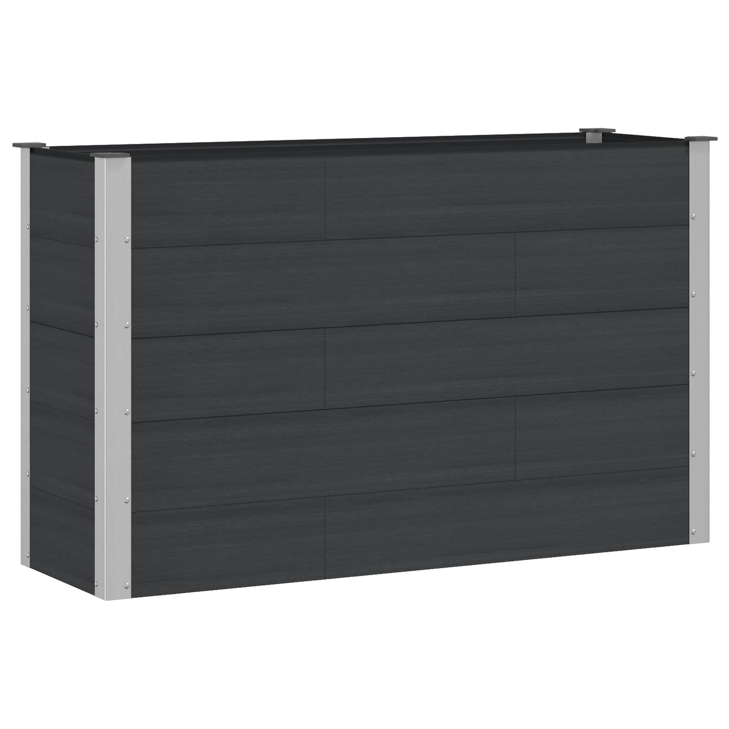 Garden Raised Bed Black 150 x 50 x 91 cm