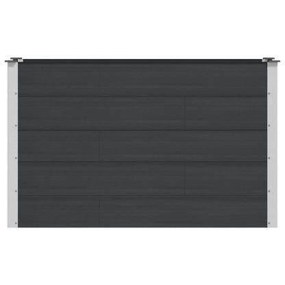 Garden Raised Bed Black 150 x 50 x 91 cm
